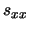 $s_{xx}$
